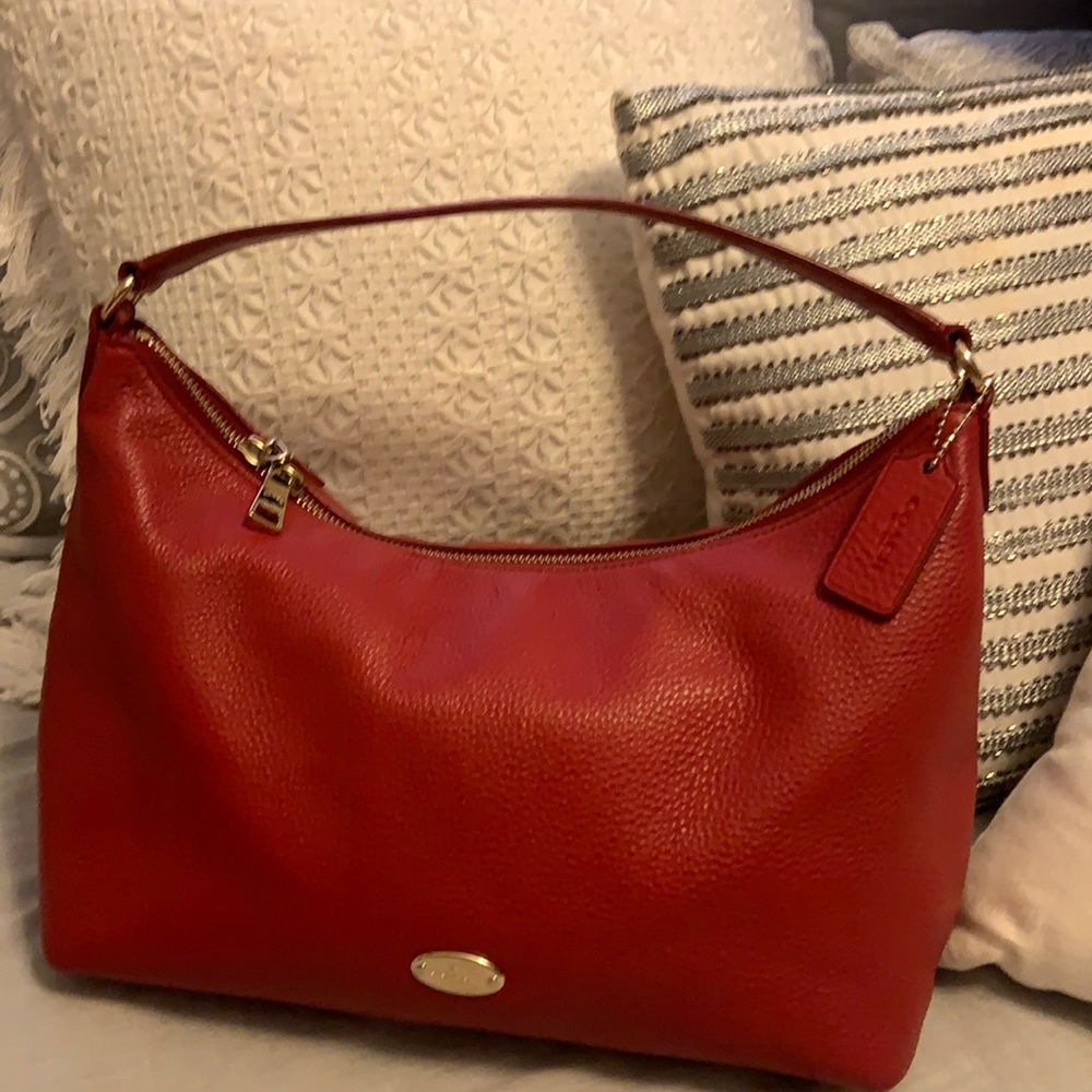 Red Coach bag